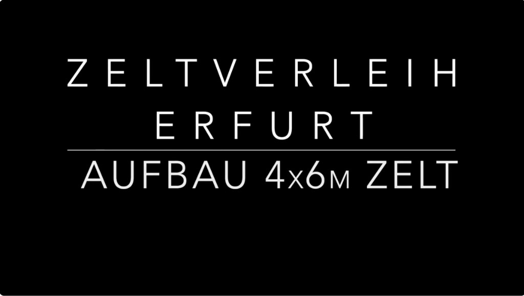 Vorschau: Drohnen-Zeitraffer - Aufbau 4×6 m Zelt